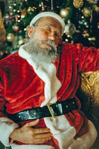 sleepy santa